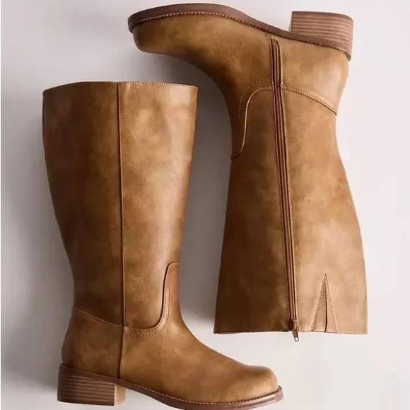 Torrid Brown Heeled Boots - Picture 6 of 8